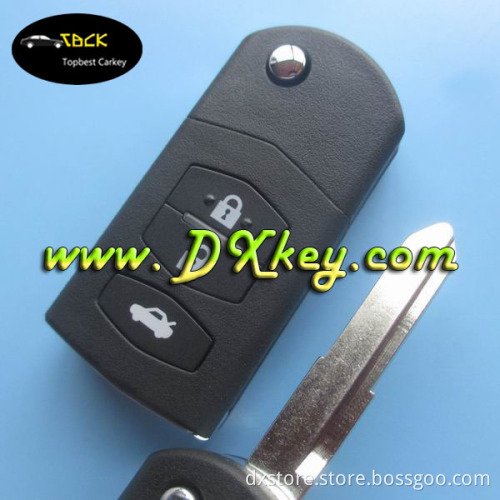 High quality 3 button car key 433 Mhz with 4D63 chip for Mazda (M2) key mazda 3-button remote key